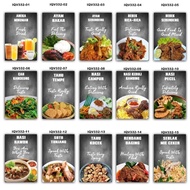 Wall decoration Cafe Poster home decoration dining cafe trendy Menu cafe display food stall