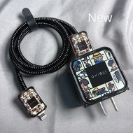 Charger Case for iPhone 12/1314 Mobile Phone USB Cable Protection Sleeve for Apple 20W Charger/iPad 