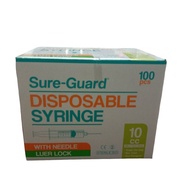 Disposable Syringe 1cc, 3cc, 5cc &amp; 10cc per box-100's (Sure-Guard, Prime)