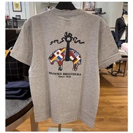 Brooks Brothers New Style Fashion Casual Printed Cotton Short-Sleeved T-Shirt