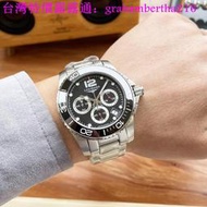 台灣特價LONGINES浪琴康卡斯六針系列手錶 石英手錶 高度防水男錶 浪琴手錶 316L精鋼錶殼表鏈 男錶
