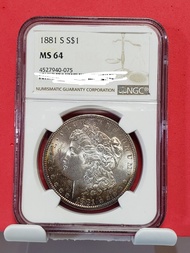 1881 S 摩根 大頭妹 銀幣