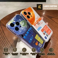 HP Oppo Reno 7 4G 6 PRO 5G Case F7 F9 F11 F11 Pro A1K 8 4G A76 Best Selling Custom [ PLANET ] Casing