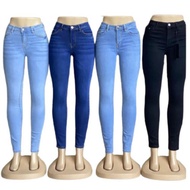 Women's Stretchable Skinny Jeans Black Jeanshitam Getah Kain Memeri Ladies Pant Black Jeans Perempua
