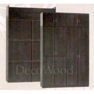 Ready-Fixed  8-Feet High 10-Doors Solid Strong Swing Door Clothing Wardrobe