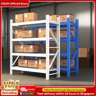 OSUM Adjustable Height Shelf Metal Rack Boltless Shelf Kitchen Rack Heavy Duty Metal Rack