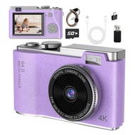 Portable 4K Digital Camera, 48MP High-definition Digital Camera Suitable for Learning Photography Ka