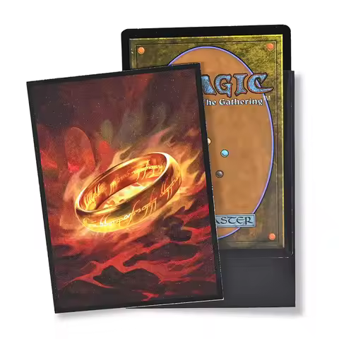 TCG Card Sleeves 100CT, Matte Art Card Sleeves, Matte Back & Clear Front, 66x91mm, Collectible Card
