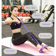 Tube Adjustable 4 Resistance Bands with Ankle Straps & Handles for Home Workout, Legs Butt Arms Full