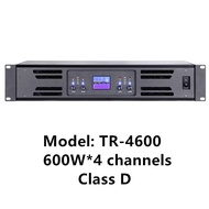 TR-4600 Sound Equipment Best Sub Class D Amplifier 4 Channel 600 W Amplifier Sound Box