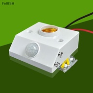 [Felli] AC85-265V Automatic Human Body Infrared IR Sensor Lamp Holder LED Bulb Light E27 Base PIR  D