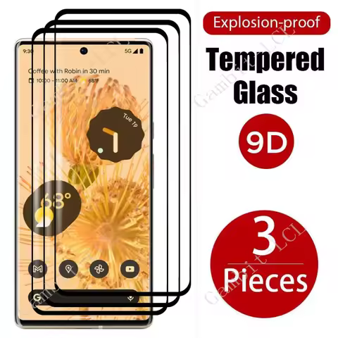 3PCS 9H 3D Curved Tempered Glass For Google Pixel 6 Pro ON Pixel6Pro Pixel7Pro 7 7Pro 6Pro Screen Pr