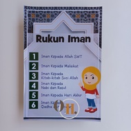 Rukum Iman Poster - Religious Poster - Pillars of Faith There are 6