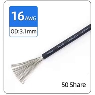 AWG 16 AWG16 SILICONE CABLE white stranded Tinned Copper white