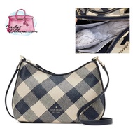 (STOCK CHECK REQUIRED) BRAND NEW AUTHENTIC INSTOCK KATE SPADE ZIPPY GINGHAM CONVERTIBLE CROSSBODY KA815