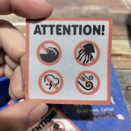 無風無浪無雷無水母 全彩3M反光貼紙