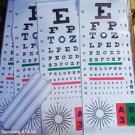 MATA SNELLEN CHART TEST TOOL/ SNELLEN MANUAL EYE TEST/