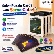 Cublo Magic Cube Puzzle Card 7 Ass't for Soma Cube for Solving the puzzles on the Card, not includin
