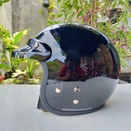 Helm Half Face MLA Cosmo Kekinian Helmet Pria Wanita Dewasa Sni Paket Ganteng Free Spoiler Busa Teba