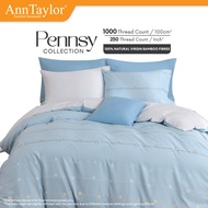 ANN TAYLOR Bamboo Pennsy Fitted Bedsheet Set 1000TC Cooling Breathable Deep Pocket 40cm