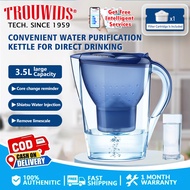 TROUWIDS Kitchen Drinking Water Filter Jug Alkaline Water Purifier Pitcher Remove Residual Chlorine