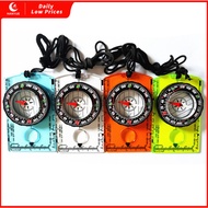 Outdoor Multifunctional Compass Compass Map Ruler Various Colors