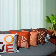 Terracotta Cute Home Cushion Cover Soft Square Throw Pillow Case Fluffy Sofa Bed 43x43cm