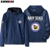 Áo Khoác Trùm Đầu USA Navy Seal Team Mỹ Bộ Đội Đặc Biệt Quân Đội Thời Trang Áo Khoác Ngoài Dài Tay T