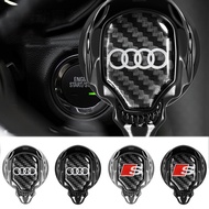 Car One Button Start Protective Cover Ignition Device Sticker For Audi Sline A4L Q5L A5 A3 A6 C5 Q5 