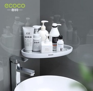 ECOCO ชั้นวางของในห้องน้ำ ไม่ต้องเจาะ มี2สีให้เลือก  (ไม่มีเหล็กแขวน) แบบสามเหลี่ยม E2030