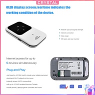 ✶Crystal✶【High Quality】 4G LTE Portable Car Mobile Broadband Pocket 2.4G Wireless Router 150Mbps/100