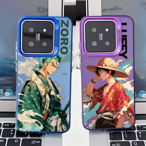 L-uffyS Z-oroS Anime Cover For Xiaomi Mi 15T 14T 14 Redmi 15C 15 14C 13C A5 A3 A2 A1 Note 15 14 13 P