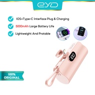 EYD JS26 MINI Powerbank 5000mAhพาวเวอร์แบงค์ แบตเตอรี่สำรอง Original Powerbank FAST Charging portable แบบพกพา iphone/Type-C มาพร้อมสายชาร์จ With lanyard/phone holder