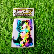 Cute cat cutting sticker cat sticker