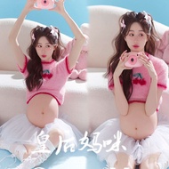 Photo Studio Christmas Pregnant Women Photo Costume Pregnant Women Photo Vitality Cute Pregnant Momm