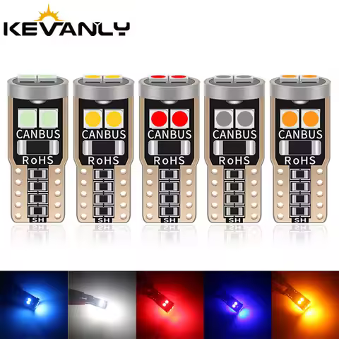 1PCS W5W LED T10 LED canbus car interior light 194 501 6 SMD 3030 LED Instrument Lights bulb Wedge l