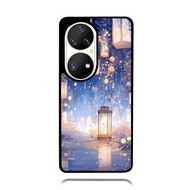 Case hp Huawei P70 P60 P50 P40 P30 P20 P10 Pro TPU RubberStanding Lantern