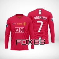 Manchester United Final Champions Ronaldo 2008 Jersey Tshirt Microfiber Jersey Ready Stock