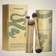 Hourglass Makeup Brush Set Gold Dragon Foundation Concealer Highlight Blush Cosmetic Brush Set