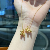 Gold Necklace Gold Pendant Necklace Cute Puppy Pendant Au750 Wholesale Water Shell Balloon Puppy Acc