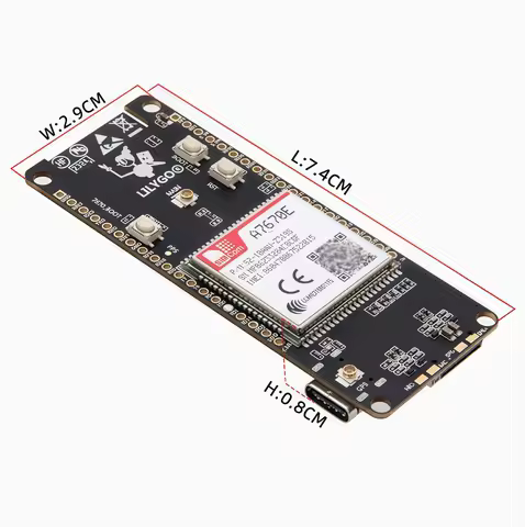 LILYGO T-Call A7670E Multi-Band 4G LTE Cat4 & 2G GSM Modem SoC w/ ESP32 Wi-Fi MCU for Remote Telemet