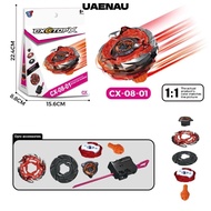 UAENAU Beys, Hellhound Flame W 5-80WB Alloy Beyblade X Battle Gyro, With Launcher CX-08-01 Spinning 