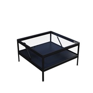 โมเดลโต๊ะกาแฟกระจกอัลลอยด์แบบเรียบง่ายและโมเดิร์นสำหรับวางของเล่นตัวละครจาก Star Wars Millennium Fal