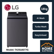 LG 18kg Fully Auto DD Inverter Top Load Washing Machine with Intelligent Fabric Care TX2518ST7G