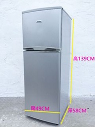 139cm高 hisense 二手雪櫃 * 雙門雪櫃 細 小型 冰箱