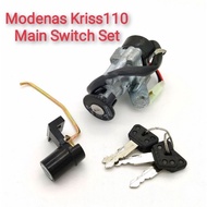 Main Switch Full Set Modenas Kriss 110 Kriss100 Kriss120 Kunci Motor Satu Set Kriss110