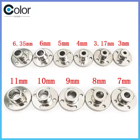 10pcs 3/3.17/4/5/6/7/8/10/11/12mm Rigid Flange Coupling Motor Guide Shaft Coupler Motor Connector Sh