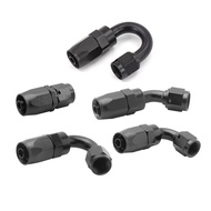 AN4 AN6 AN8 AN10 Straight 45 90 120 180 Degree Oil Fuel Swivel Hose End Fitting Oil Hose End Adaptor