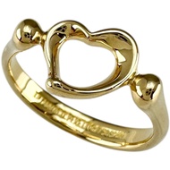 แหวน TIFFANY & Co./Tiffany Open Heart Peretti ไซส์ 12 ทองคำ 18K น้ำหนัก 3.8 กรัม สำหรับผู้หญิง [มือส