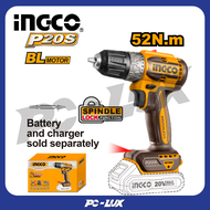 INGCO สว่านไร้สาย 20V 52 N.m. ไม่รวมแบตและที่ชาร์จ CDLI204531